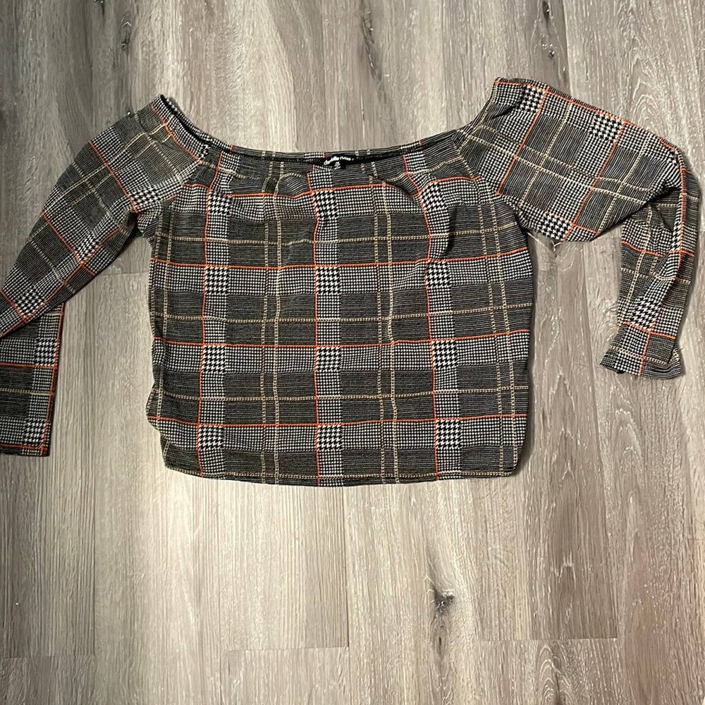 Charlotte Russe Half shirt off shoulder. Perfect. 2x